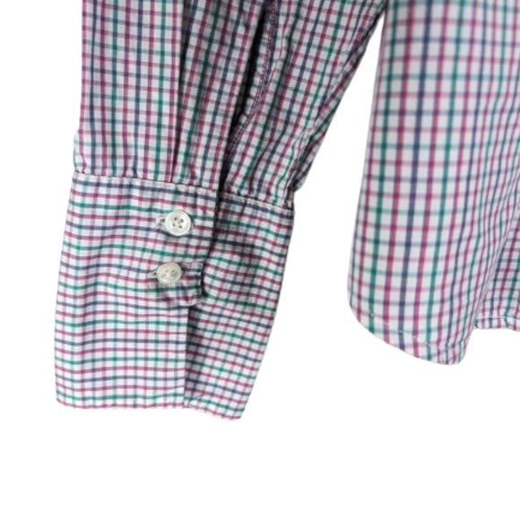 Pendleton Plaid Multicolor button down Shirt 100% cotton Women's size 12 - Picture 8 of 11